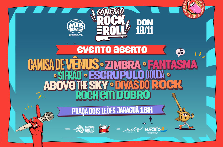 Conexão Rock and Roll: festival acontece neste domingo (10), no Jaraguá