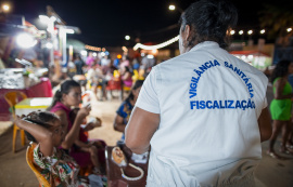 Vigilância Sanitária leva educação em segurança alimentar a evento gospel 