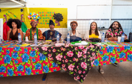 Estudantes da Escola Municipal Padre Pinho participam de ação de fortalecimento da luta antirracista