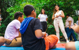 Maio Laranja: Prefeitura de Maceió realiza roda de conversa com crianças em acolhimento no Parque Municipal