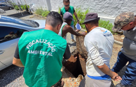 Semurb notifica condomínio residencial por descarte irregular de efluentes