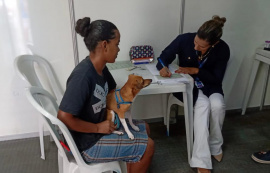 Gabinete da Causa Animal conclui triagem com o Castramóvel na Vila Saem