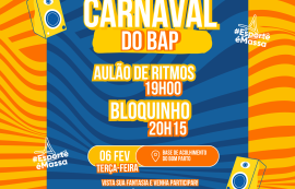 Base de Acolhimento do Bom Parto terá aulão de Carnaval nesta terça-feira (6)