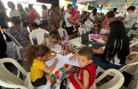 DMTT leva educação de trânsito e inclusão social ao Brota na Grota no Santos Dumont