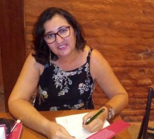 Formadora na área de matemática, Claudiane Pimentel. Foto: cortesia