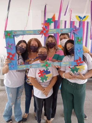 Equipe do Cras Cidade Sorriso promove CarnaCras como ação de  prevenção e  combate ao trabalho infantil. Foto: Cras Cidade Sorriso.