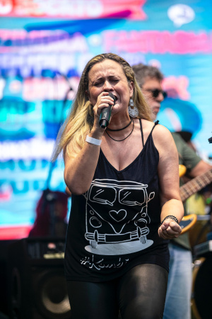 A banda Divas do Rock levou para o palco a força da voz feminina no cenário do rock. Foto: Alisson Frazão/Secom Maceió