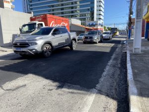 Trafegabilidade recuperada na Rua Jangadeiros Alagoanos. Foto: Wilma Andrade/Ascom Seminfra
