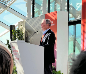 Fundador da Bloomberg  Philanthropies, Michael Bloomberg, durante o CityLab. Foto: Antonio Carvalho