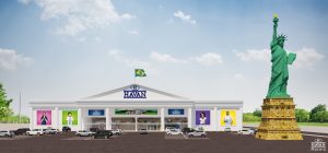 Projeto da loja da Havan que será construída em Maceió | Foto: Divulgação