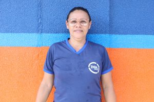 Colaboradora e uma das alunas do projeto, Maria Quitéria. Foto: Jamerson Soares (estagiário)/Ascom Semed