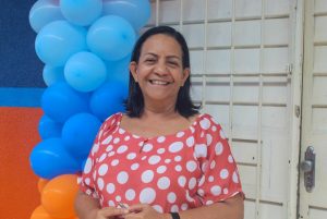 Rita Pimentel é professora e falou da importância da oficina. Foto: Julita Bittencourt / Ascom Semed