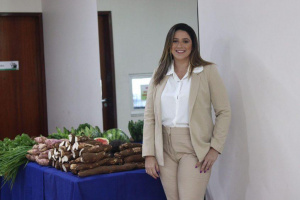Coordenadora do Setor de Nutrição e Alimentação Escolar da Semed, Rafaella Pessoa. Foto: Pedro Farias/Ascom Semed