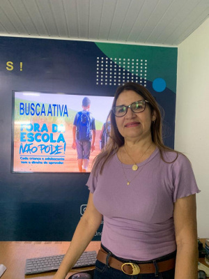 A coordenadora de programas e projetos educacionais, Katia Lessa. Foto: Clara Canuto / Ascom Semed