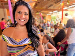 Gestora de relacionamento e representante da Bodega do Sertão, Nayara Lucas. Foto: Karla Lima