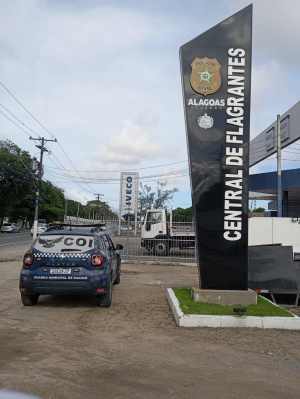 Homem foi encaminhado para a Central de Flagrantes, no Tabuleiro dos Martins Foto: Ascom Semsc