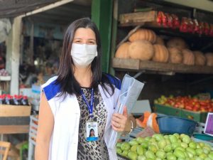 Nutricionista e uma das idealizadoras do projeto, Taciana Gissely. Foto: Ascom SMS