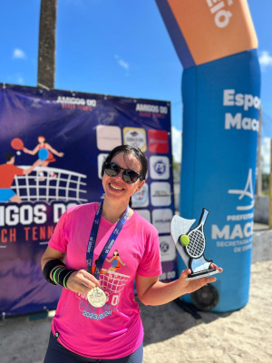 Torneio de Beach Tennis Simples teve participação de 26 pessoas no Graciliano Ramos. Foto: Ascom Semesp