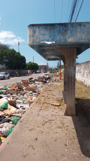 Antes da primeira ação da Prefeitura, local era uma grande depósito de lixo. Foto: Ascom Sudes