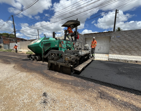 Obras de pavimentação chegam à reta final no Biu