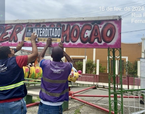 Segurança Cidadã interdita parque de diversões ilegal na Chã da Jaqueira