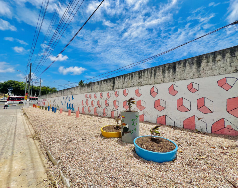 Autarquia de Limpeza Urbana revitaliza antigo ponto de lixo no Santo Amaro