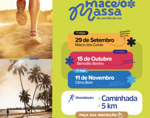 Corrida de Rua: Maceió ganha circuito oficial com etapas na orla, Benedito Bentes e Clima Bom