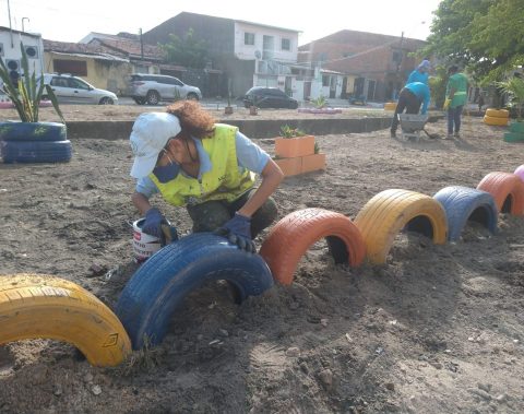 Prefeitura revitaliza antigo ponto de lixo no bairro de Joaquim Leão