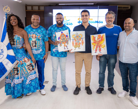Prefeito JHC se reúne com representantes da Beija-Flor, que apresentará Maceió na Marquês de Sapucaí