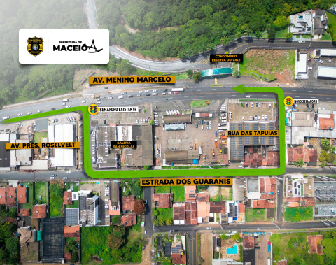 Novo contorno de quadra deve melhorar o tráfego na região do Residencial San Nicolas