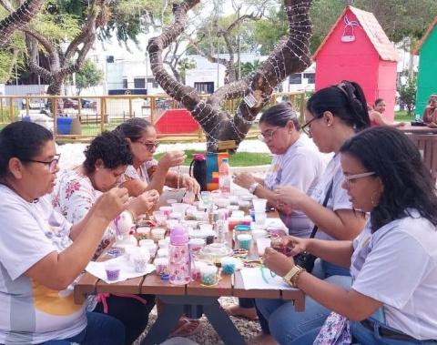 Comunidade participa de ações voltadas à saúde mental no Parque do Centenário