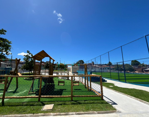 Obras em novo espaço de lazer do Biu entram na reta final