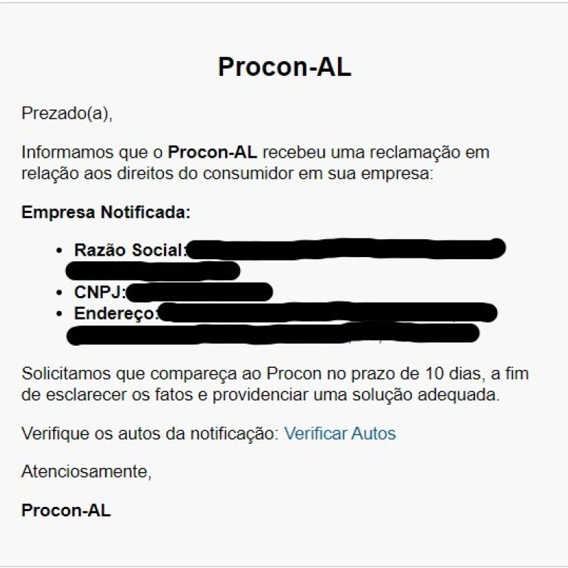 Procon alerta sobre golpe de email 'reclamação de consumidor