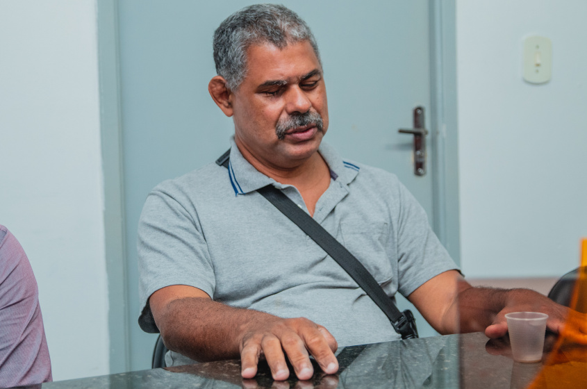 Presidente da Associação de Cegos de Alagoas, Manoel Messias. Foto: Evinho Silva/Ascom SMTT