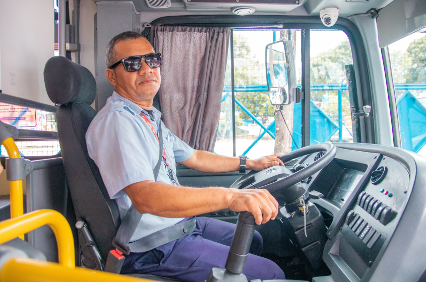 Marcelo Teixeira, motorista de ônibus. Foto: Joyce Juliana/Ascom DMTT