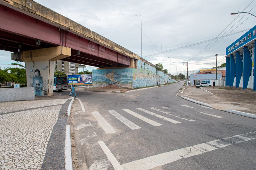 Intervenções irão acontecer até o Viaduto Ib Gatto Falcão. Foto: Célio Júnior/Secom Maceió.