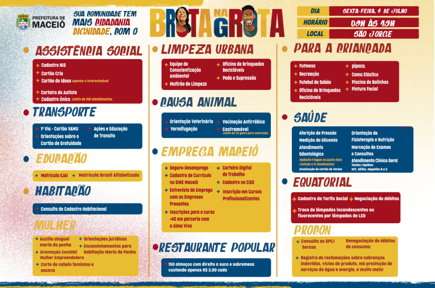 Confira os demais serviços oferecidos pelo evento itinerante