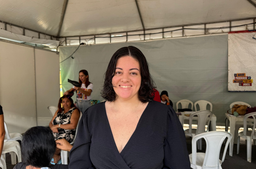Jessyca veio atrás de serviços sociais e de saúde e acabou saindo com um novo visual