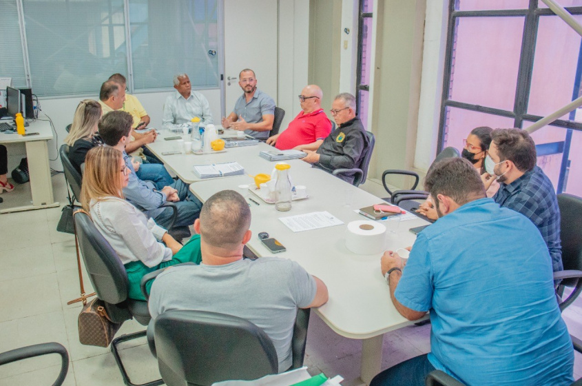 Reunião aconteceu na sede do Detran. Foto: Weverton Silva (Ascom SMTT).