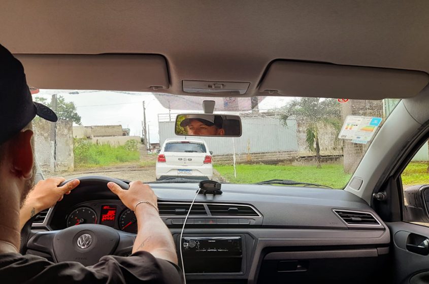 Espelhos ampliam visibilidade dos motoristas e auxiliam na realização de manobras. Foto: Ascom SMTT