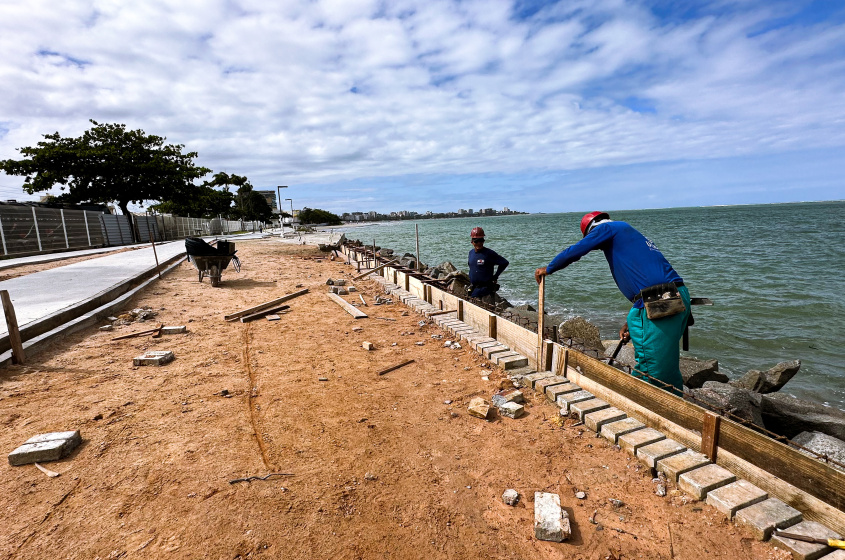 Trecho de 1,5 Km recebe obras de urbanização. Foto: Gabryel Andrade/ Ascom Seminfra