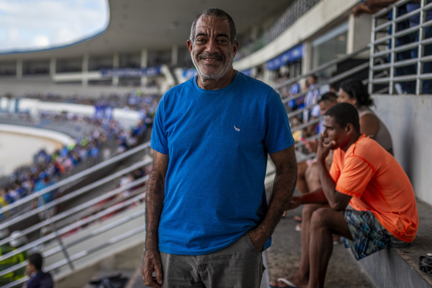 Fernando assistiu uma partida de futebol no estádio quando tinha 13 anos. Foto: Alisson Frazão/Secom Maceió