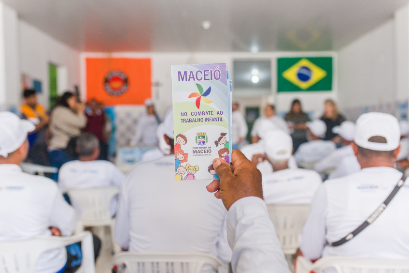 Semas trabalha em conjunto com diversas esferas da sociedade e comunidades para combater o trabalho infantil. Foto: Gabriel Moreira/Secom Maceió