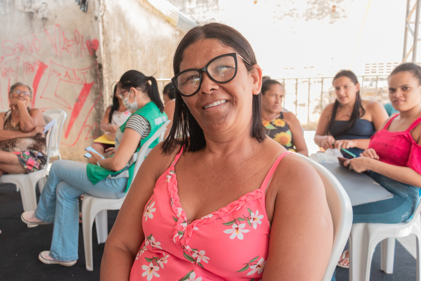 Josefa dos Santos aprovou o atendimento do Saúde da Gente. Foto: Victor Vercant/SMS
