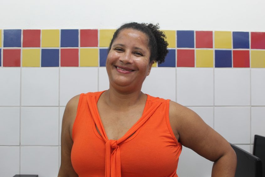 Coordenadora pedagócica da escola, Elaine Nascimento. Foto: Jamerson Soares/Ascom Semed