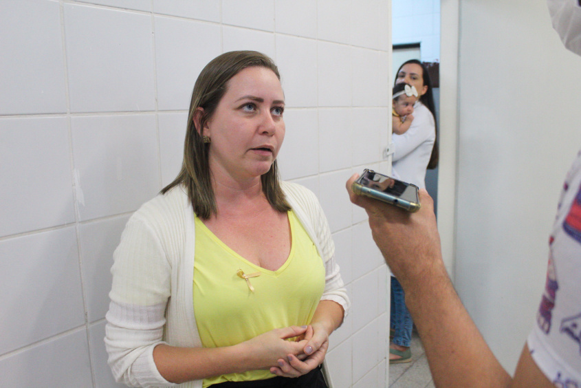 Enfermeira Valdênia Maria Nogueira, responsável pelo banco de coleta de leite materno - Foto: Rodrigo Carlos/SMS