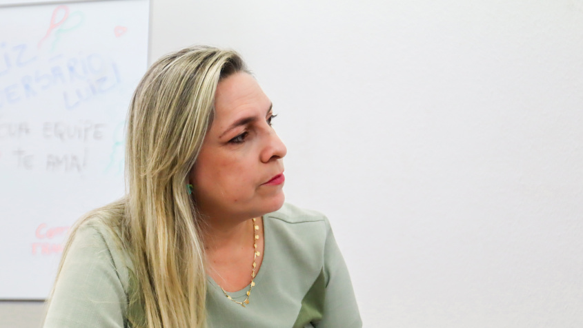 Coordenadora Geral de Ensino Fundamental, Juliane dos Santos Medeiros. Foto: Daniel Marinho/Ascom Semed