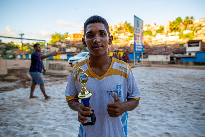 Rian Pablo foi campeão do torneio organizado pelo Município. Foto: Alisson Frazão / Secom Maceió