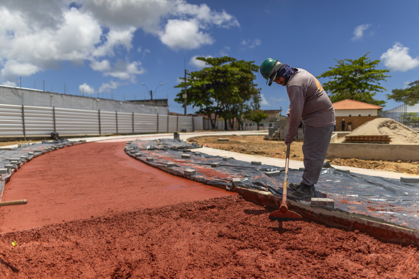 Pista de corrida e ciclovia também fazem parte do projeto. Foto: Alisson Frazão/Secom Maceió