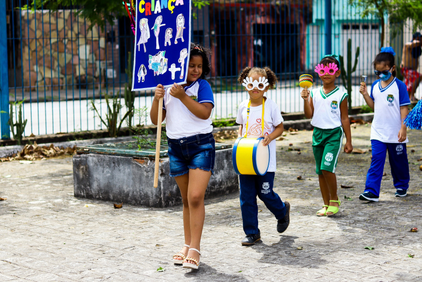 Desfile em comemoração a semana das crianças. Foto: Vinicius Moreira/Ascom Semed
